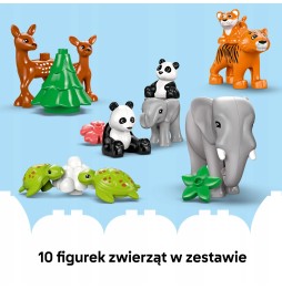 LEGO DUPLO Familiile animalelor sălbatice 3 în 1