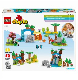 LEGO DUPLO Familiile animalelor sălbatice 3 în 1