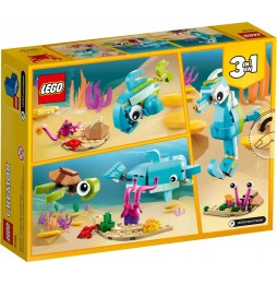 LEGO Creator 3 în 1 Delfin și Țestoasă 31128