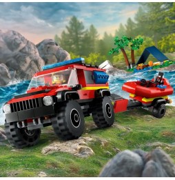 LEGO City Fire Truck with Boat and Hovercraft