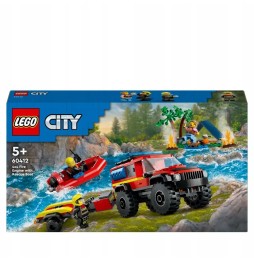 LEGO City Fire Truck with Boat and Hovercraft