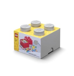 LEGO Storage Container Brick 4 Gray 25x25cm