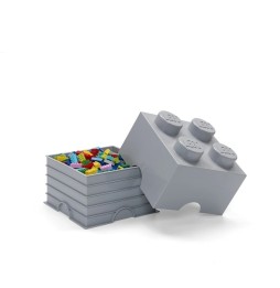 LEGO Storage Container Brick 4 Gray 25x25cm