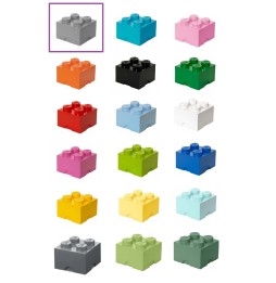 LEGO Storage Container Brick 4 Gray 25x25cm