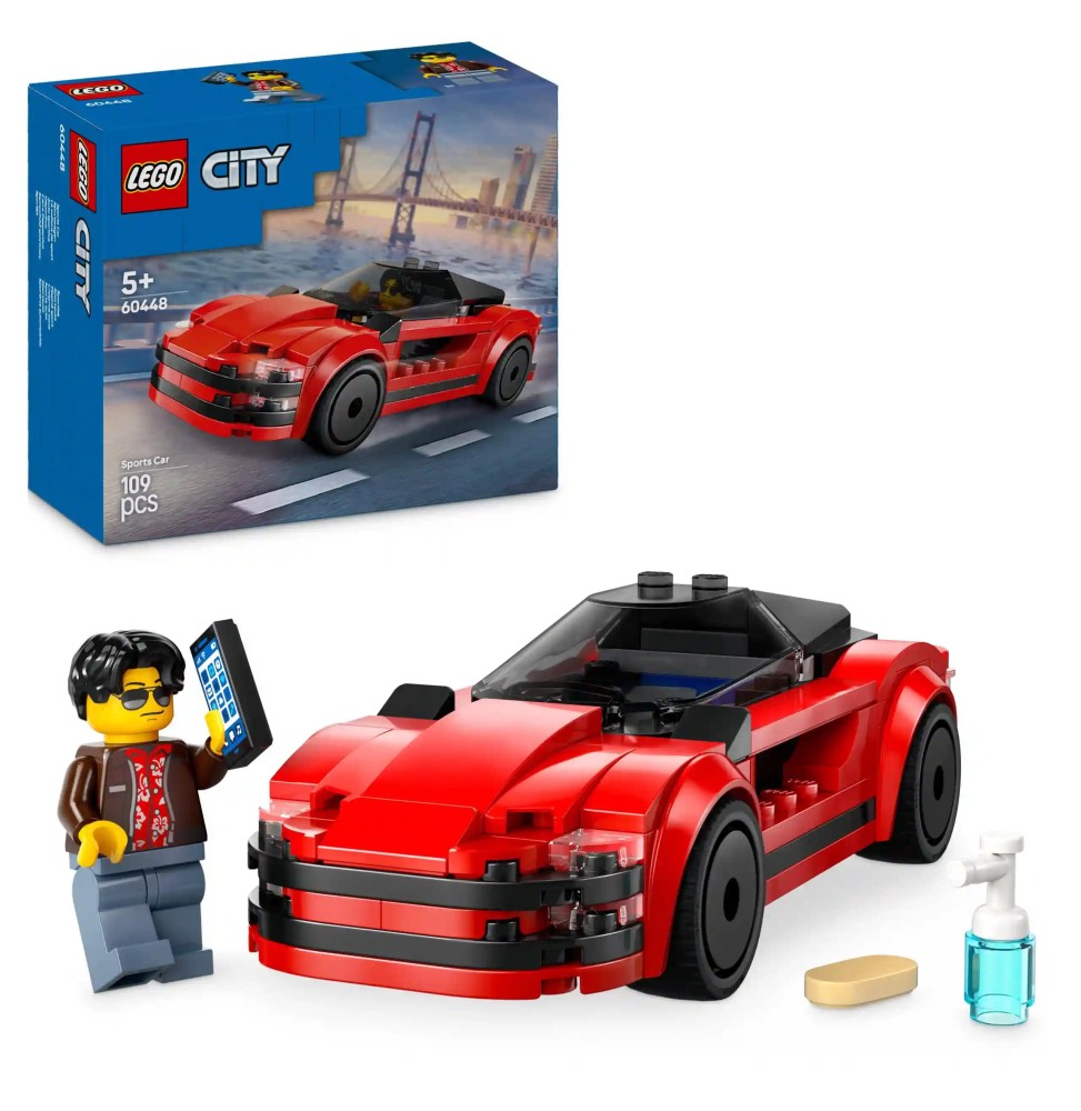 LEGO City Czerwony samochód sportowy 60448