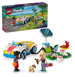 LEGO Friends 42609 Elektryczny samochód i stacja ładująca