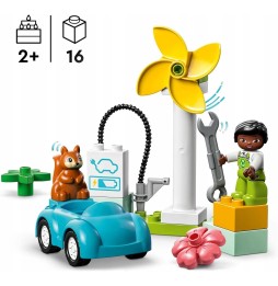 LEGO DUPLO Turbină Eoliană și Mașină Electrică