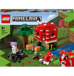 LEGO Minecraft - dom w grzybie z figurkami