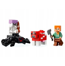 LEGO Minecraft - dom w grzybie z figurkami