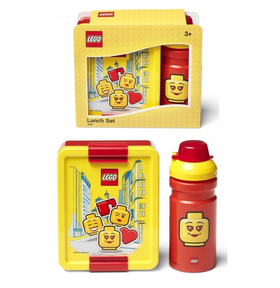 LEGO lunch set dla dziewczynki - pojemniki i bidon