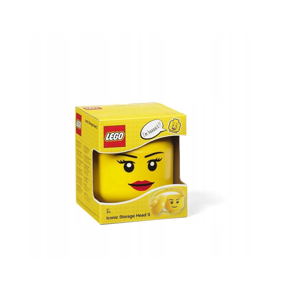 Pojemnik LEGO Storage Head Small - Żółta głowa