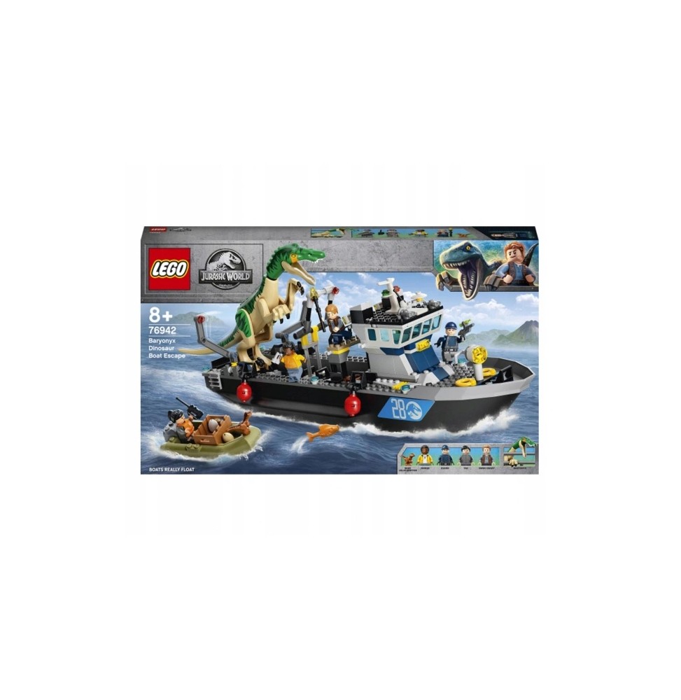 LEGO Jurassic World Barionyks i ucieczka łodzią