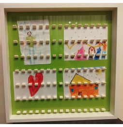 Large LEGO Frame for 105 Figures with Changeable Background