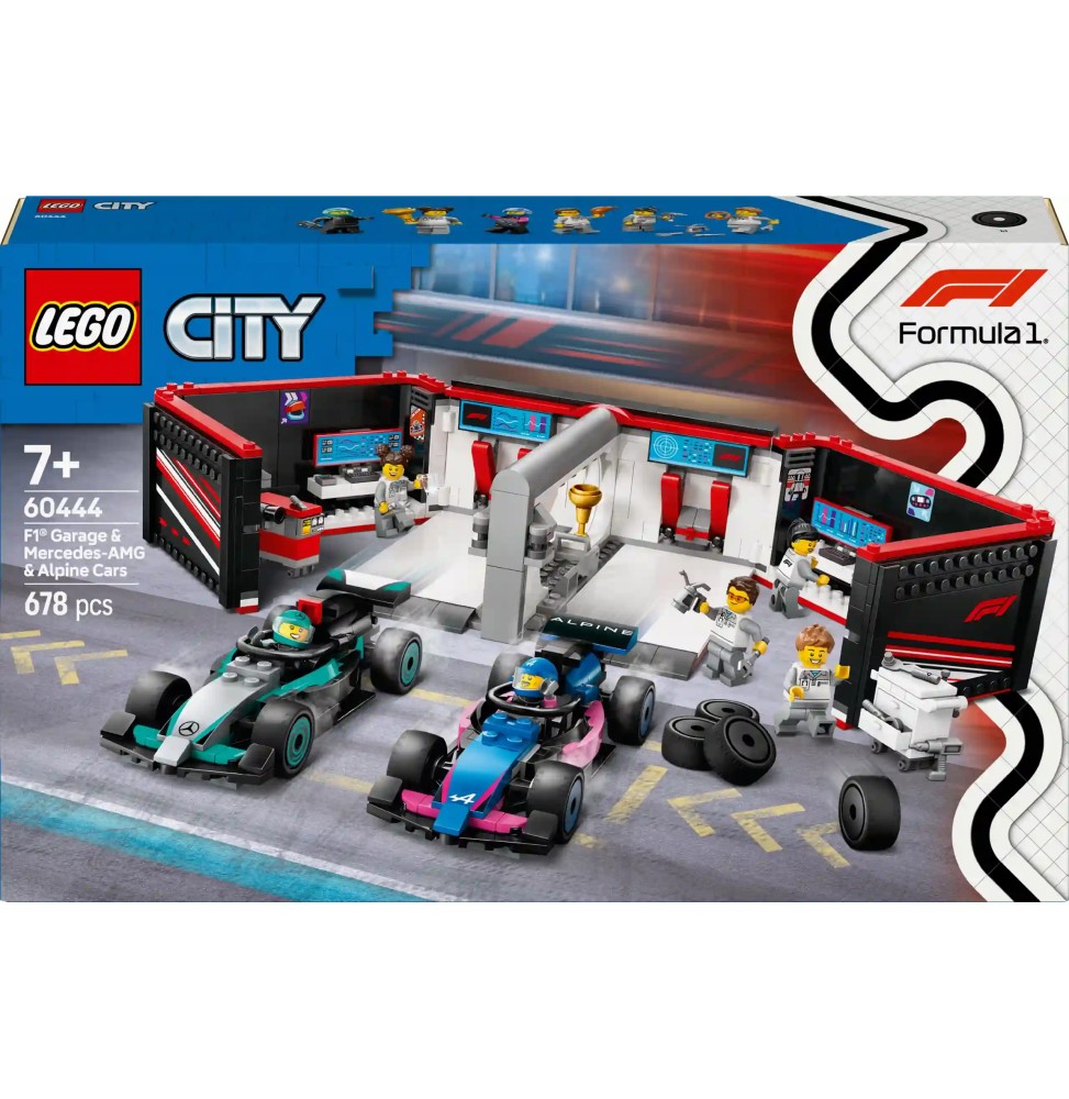 LEGO City 60444 Garaż F1 z bolidami