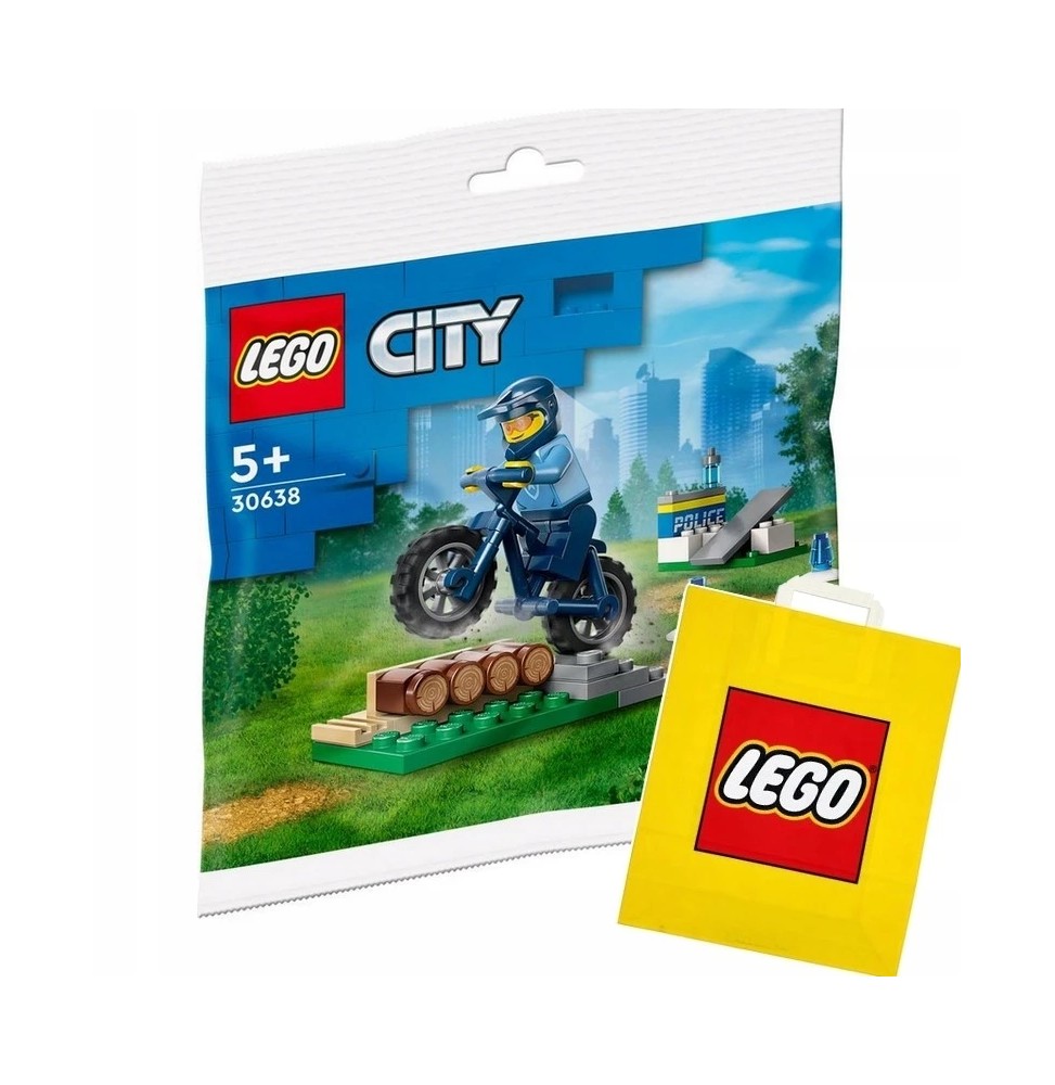 LEGO City Bicicleta de poliție 30638 cu sac