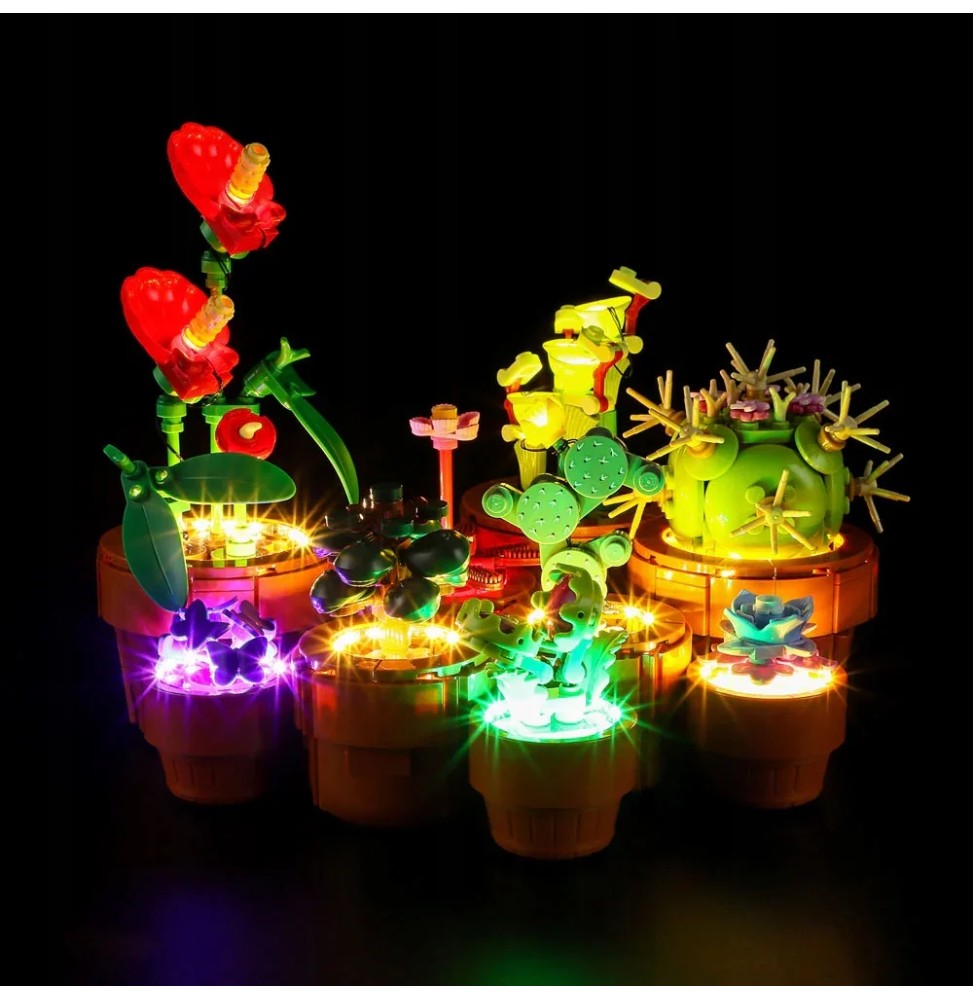 Iluminare LED pentru LEGO Icons Plante Mici 10329