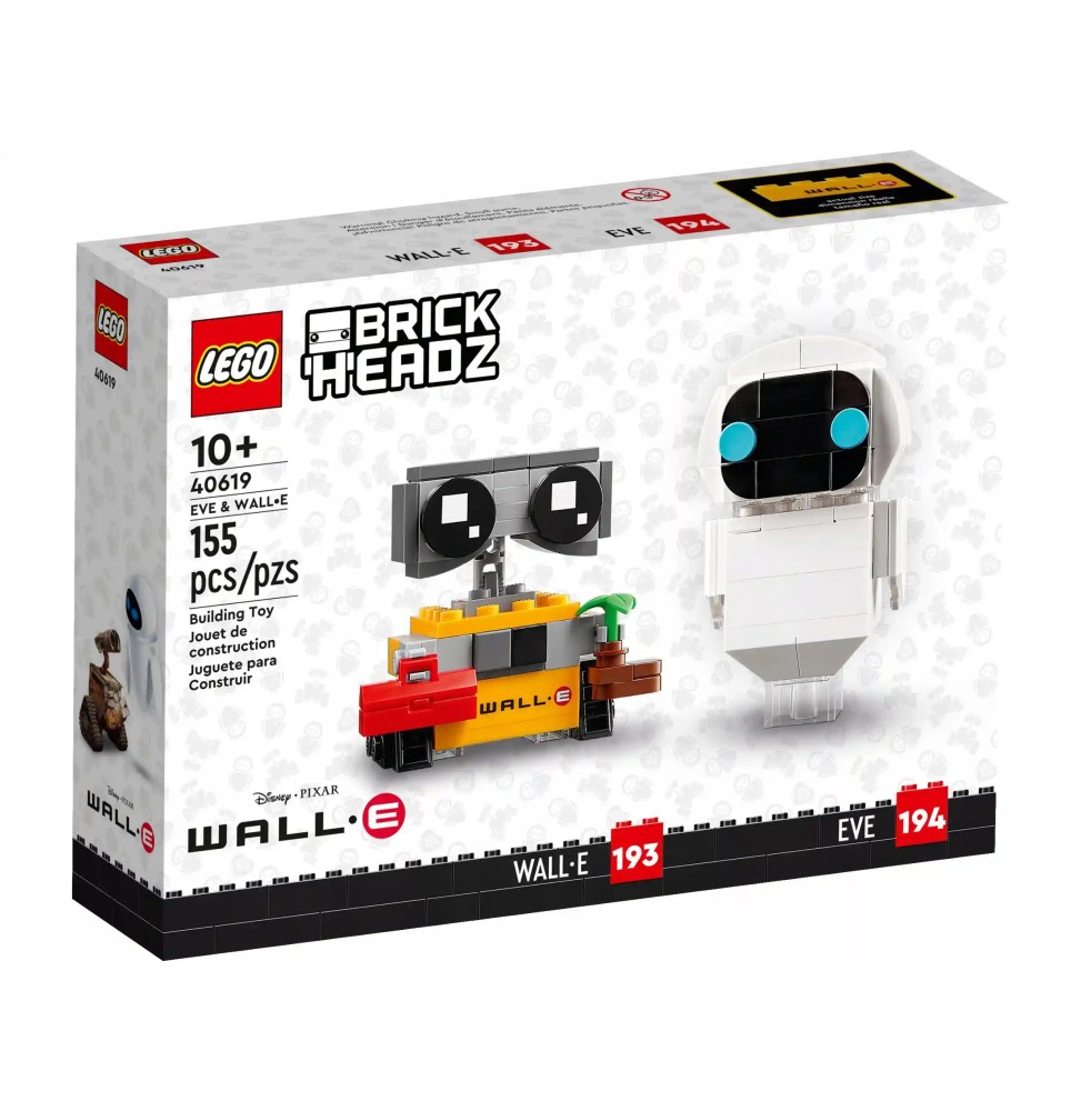 LEGO 40619 BrickHeadz Ewa și Wall-E - Set