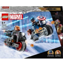 LEGO Marvel Black Widow and Captain America Motorcycles