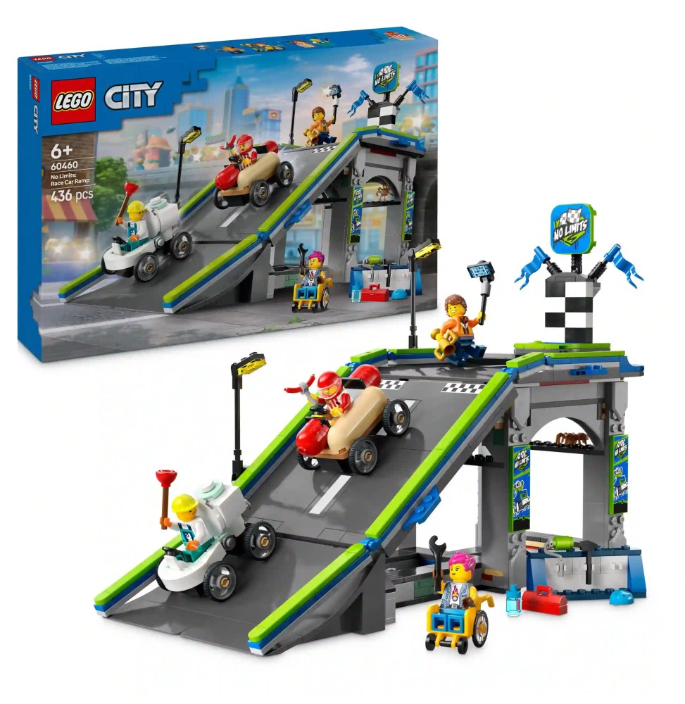 LEGO City 60460 Circuit de Curse cu Rampe