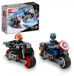 LEGO Marvel Motociclete Văduva Neagră & Captain America