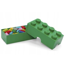 LEGO lunch box klocek - zielony pojemnik śniadaniowy