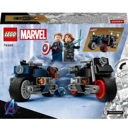 LEGO Marvel Motociclete Văduva Neagră & Captain America