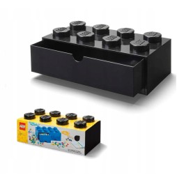 Czarny pojemnik klocków LEGO organizer