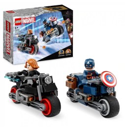 LEGO Marvel Motociclete Văduva Neagră & Captain America