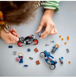 LEGO Marvel Motociclete Văduva Neagră & Captain America