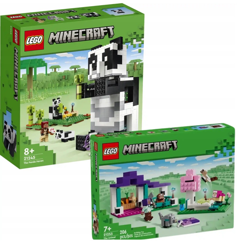 LEGO Minecraft 21245 Rezervația panda