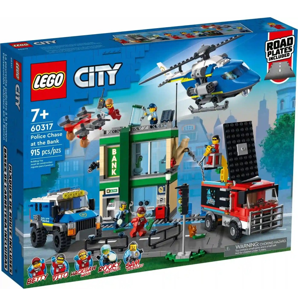 LEGO City Bank Heist 60317 - 915 Pieces