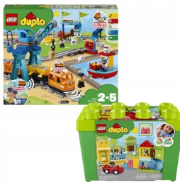 LEGO Duplo 10875 Pociąg towarowy i Pudełko Deluxe