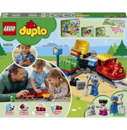 LEGO DUPLO 10874 Pociąg parowy - zestaw dla dzieci