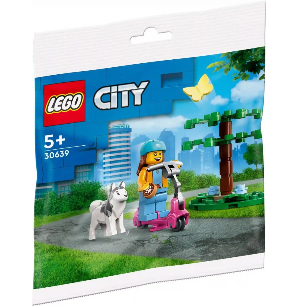 LEGO City Wybieg dla psów i hulajnoga 30639