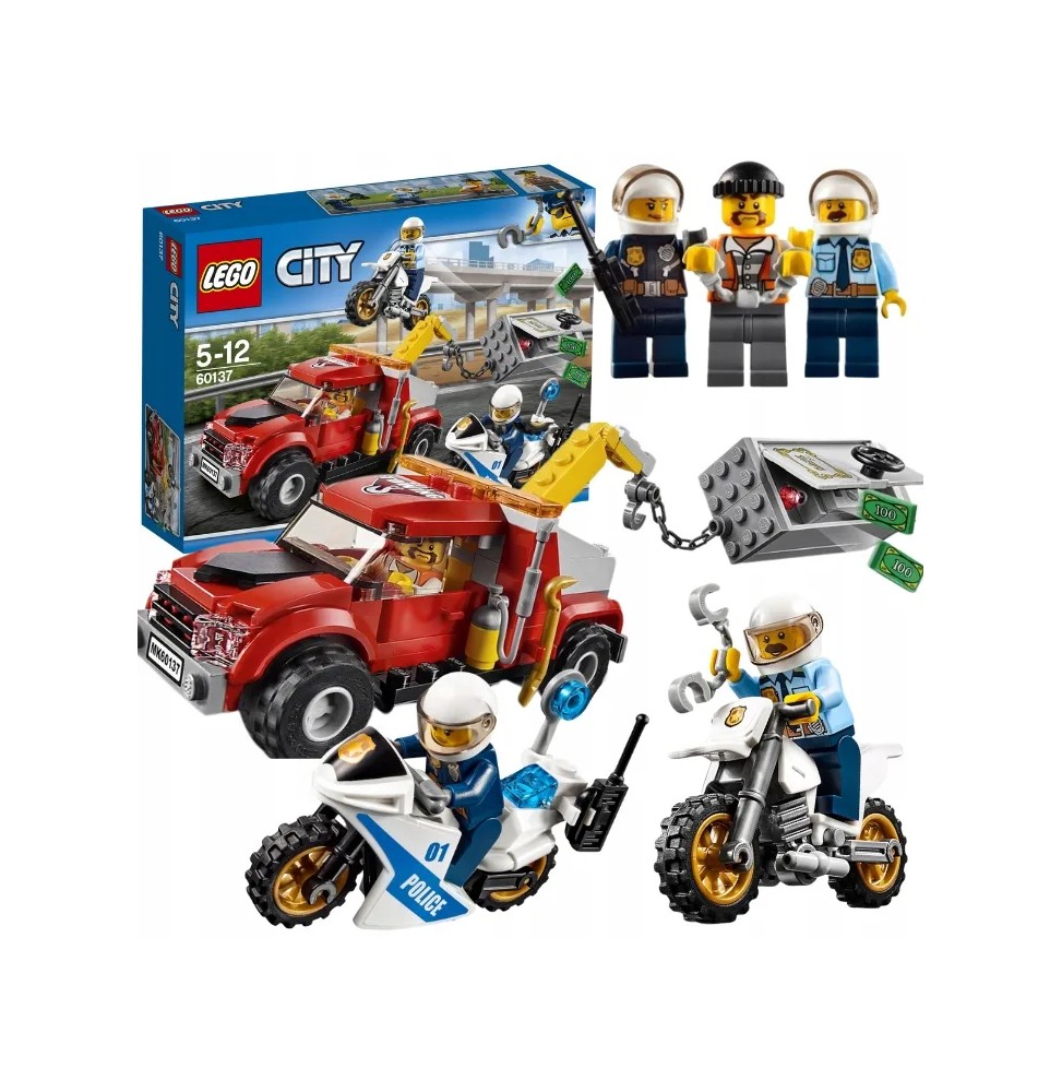 LEGO City Escortă Polițienească cu motoare