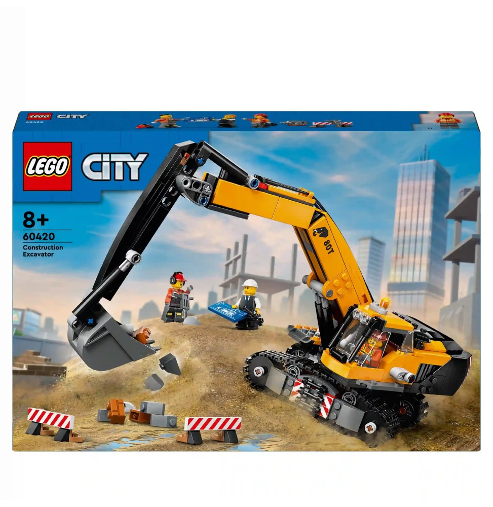 LEGO City żółta koparka 60420