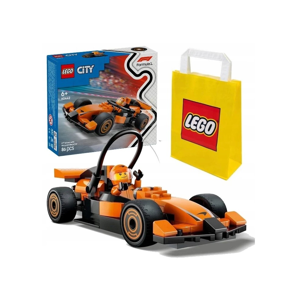 LEGO City F1 Șofer și Mașină McLaren 60442