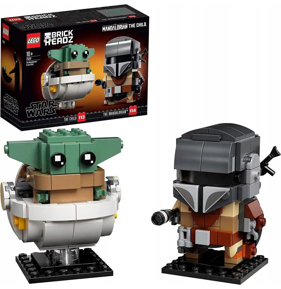 LEGO 75317 Mandalorian și Copil cu abțibilduri gratis