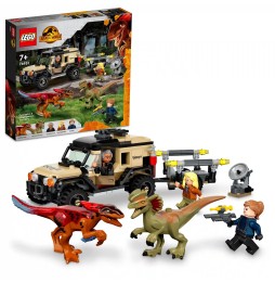 LEGO Jurassic World Transport pyroraptor și dilofozaur