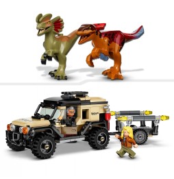 LEGO Jurassic World Transport pyroraptor și dilofozaur