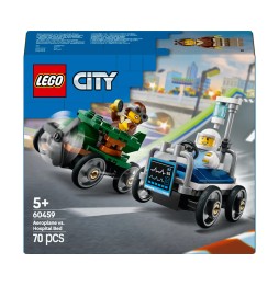 LEGO City Zestaw wyścigówek: samolot kontra łóżko szpitalne