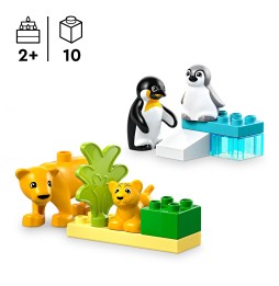 Zestaw LEGO Duplo 10442 Rodziny Dzikich Zwierząt