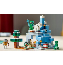 LEGO Minecraft Vârfuri Acoperite cu Zăpadă și Peștera