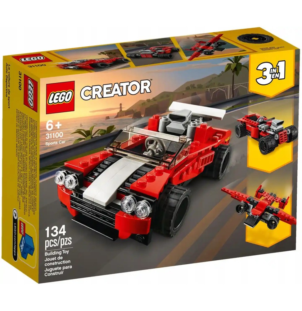 Lego Creator 3w1 - Mașină sport și mai mult