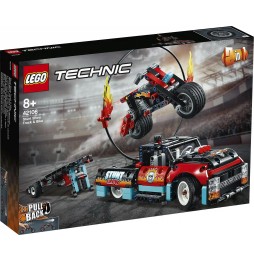 Lego Technic 42106 Furgonetă și motocicletă