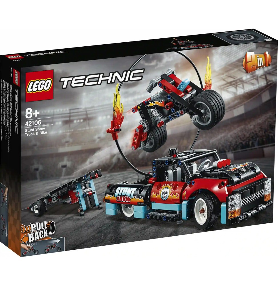 Lego Technic 42106 Van and Motorcycle Set