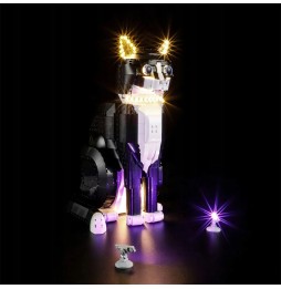 Iluminare LED pentru LEGO Pisică alb-negru 21349