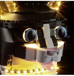 Iluminare LED pentru LEGO Pisică alb-negru 21349