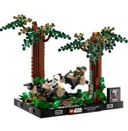 LEGO Star Wars Diorama: Urmărire pe speeder prin Endor