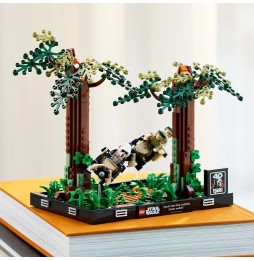 LEGO Star Wars Diorama: Urmărire pe speeder prin Endor